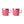 YETI Rambler 6 oz. Espresso Cups Set of 2, Tropical Pink