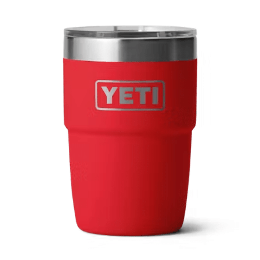 YETI Rambler 8 oz Ceramic Lined Stackable Cup, Rescue Red