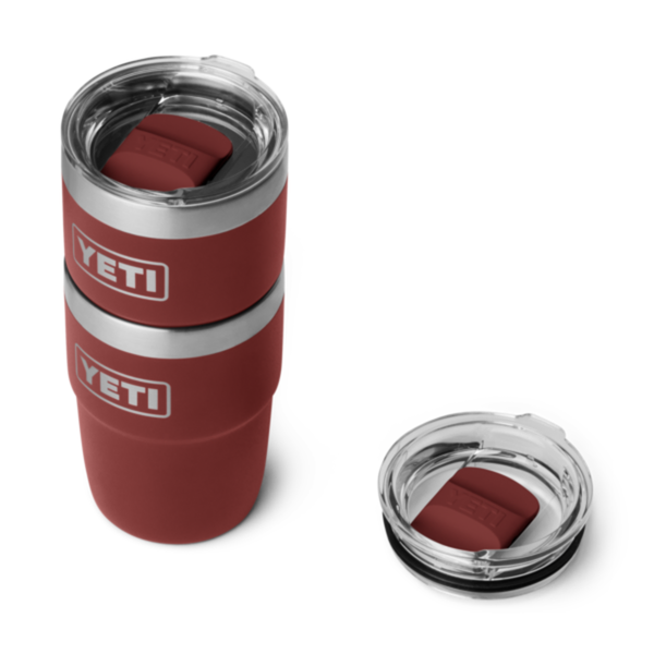 YETI Rambler 8 oz Ceramic Lined Stackable Cup, Stag Red