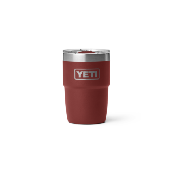 YETI Rambler 8 oz Ceramic Lined Stackable Cup, Stag Red
