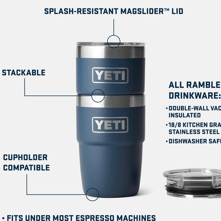 YETI Rambler 8 oz. Stackable Cup, Navy
