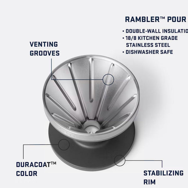 YETI Rambler Pour Over, Black