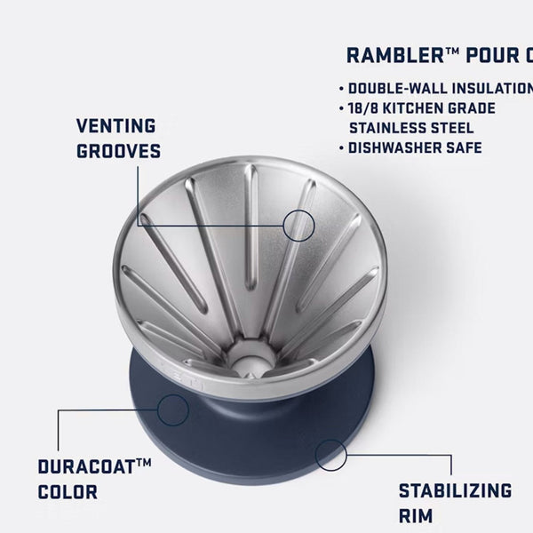 YETI Rambler Pour Over, Rescue Red