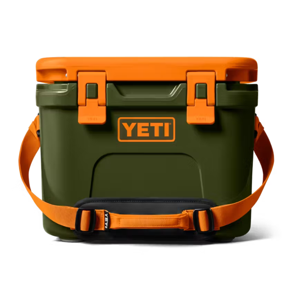 YETI Roadie 15 Hard Cooler, Olive/King Crab