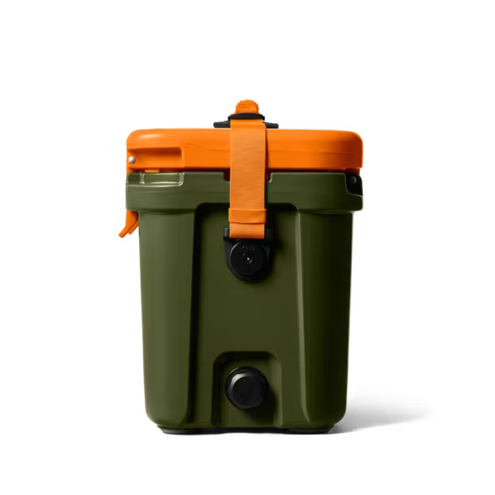 YETI Roadie 15 Hard Cooler, Olive/King Crab