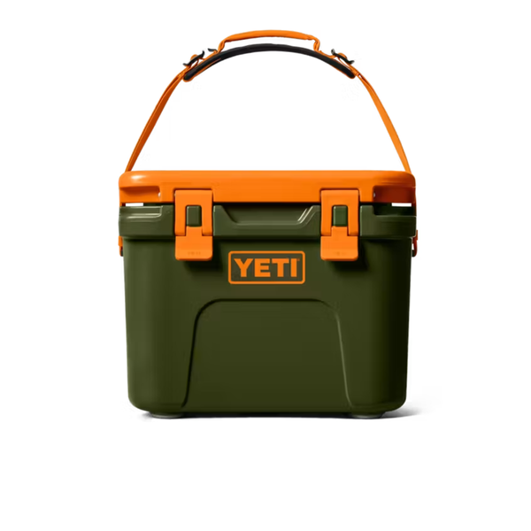 YETI Roadie 15 Hard Cooler, Olive/King Crab