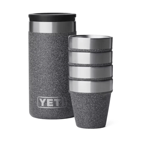 YETI Shot Glasses with Carrying Case, Black Stone