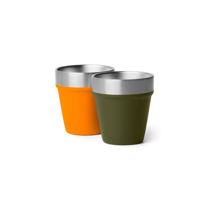 YETI Shot Glasses with Carrying Case, Olive/King Crab