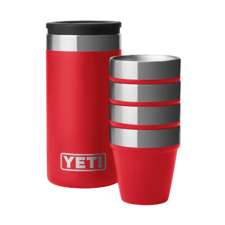 YETI Shot Glasses with Carrying Case, Rescue Red