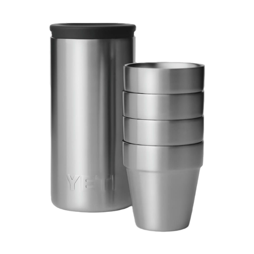 YETI Shot Glasses with Carrying Case, Stainless Steel