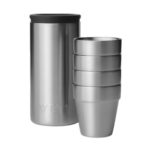 YETI Shot Glasses with Carrying Case, Stainless Steel