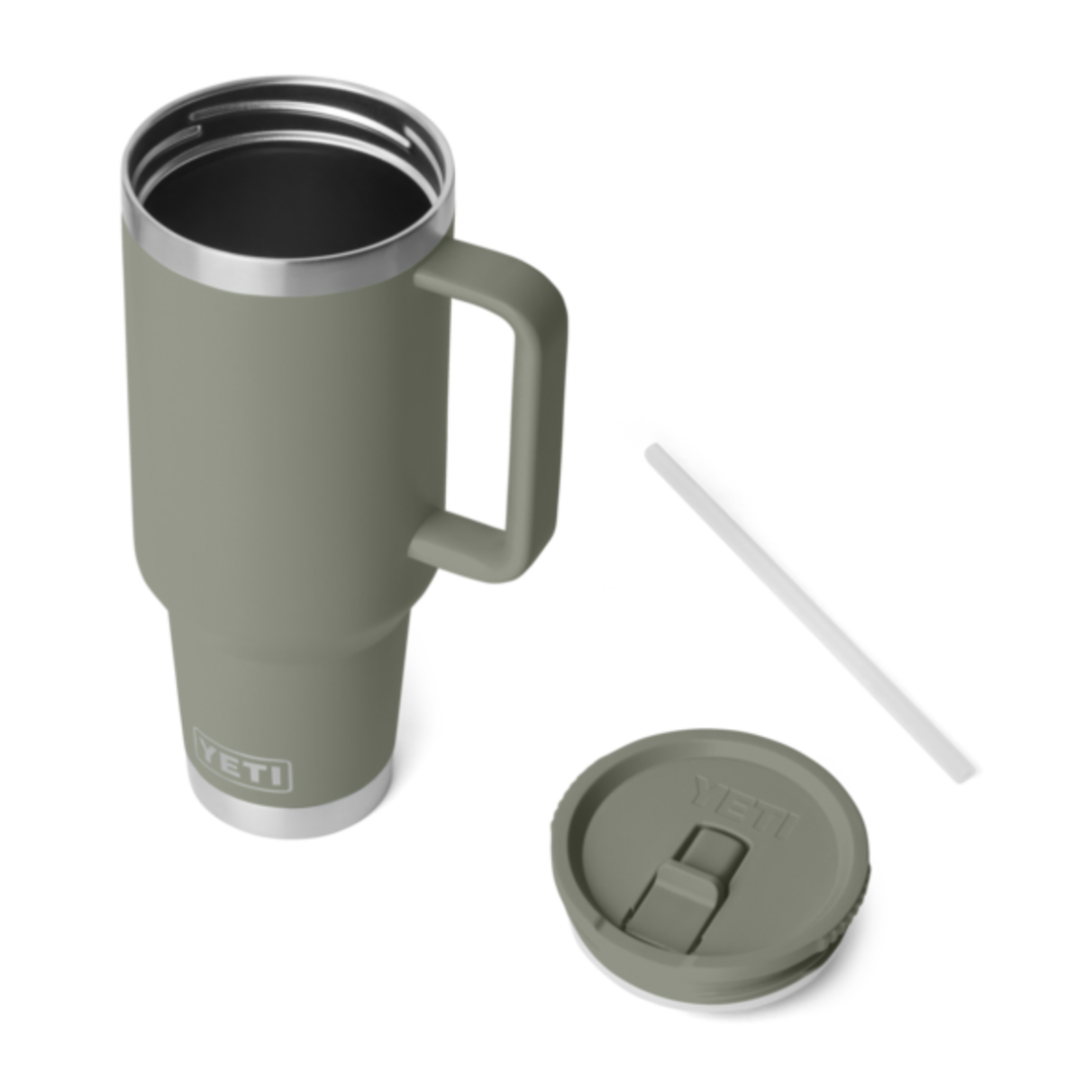 YETI Straw Travel Mug 40oz., Pampa Green