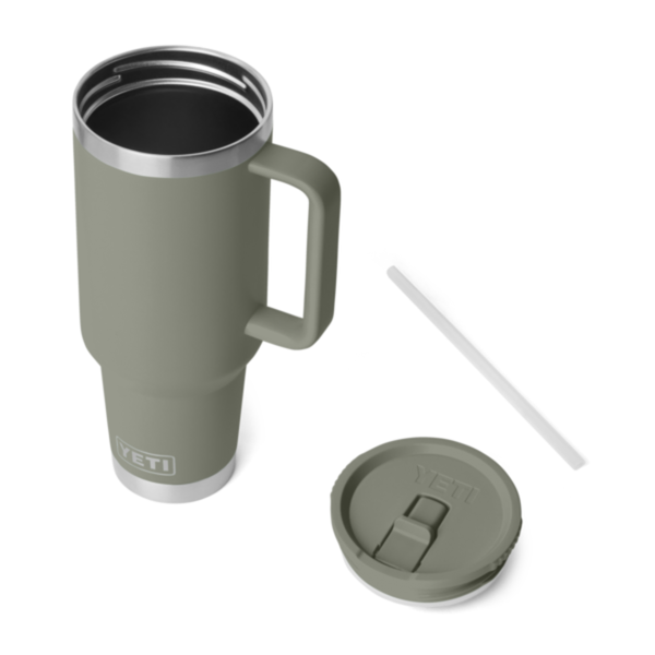 YETI Straw Travel Mug 40oz., Pampa Green