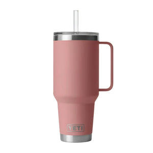 YETI Rambler 35 oz. Mug With Straw Lid, Sandstone Pink