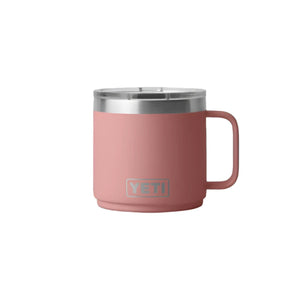 YETI Rambler 14 oz. Stackable Mug with MagSlider Lid, Sandstone Pink