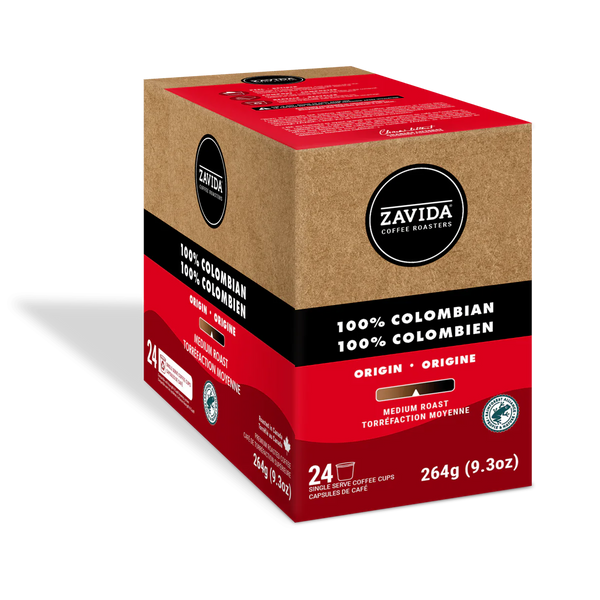 Zavida 100% Colombian Single Serve Coffee 24 Pack