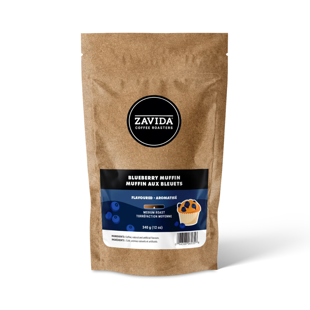 Zavida Blueberry Muffin Whole Bean Flavoured Coffee, 12oz