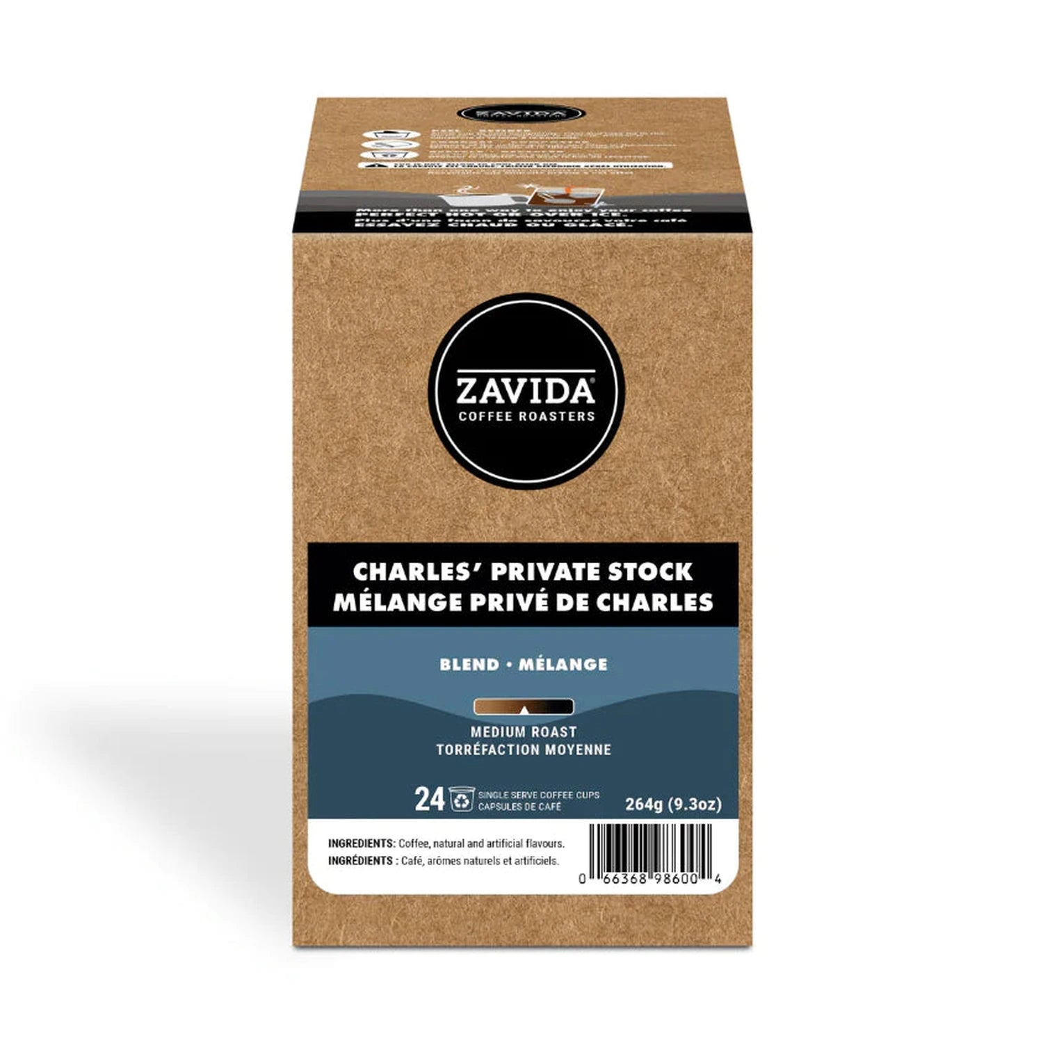 Zavida Charles' Private Stock Single Serve Coffee 24 Pack
