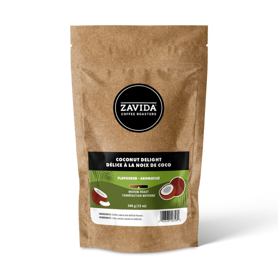 Zavida Coconut Delight Whole Bean Coffee, 12 oz.