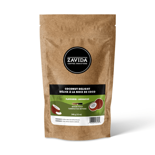 Zavida Coconut Delight Whole Bean Coffee, 12 oz.