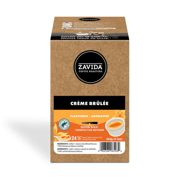 Zavida Crème Brûlée Single Serve Coffee 24 Pack
