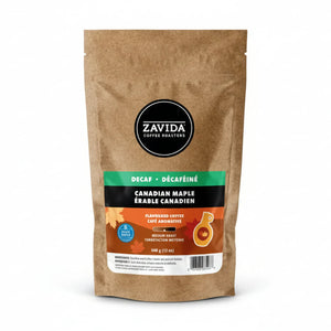 Zavida Decaf Canadian Maple Whole Bean Flavoured Coffee, 12oz