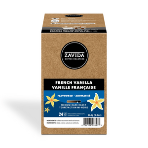 Zavida French Vanilla Single Serve Coffee 24 Pack