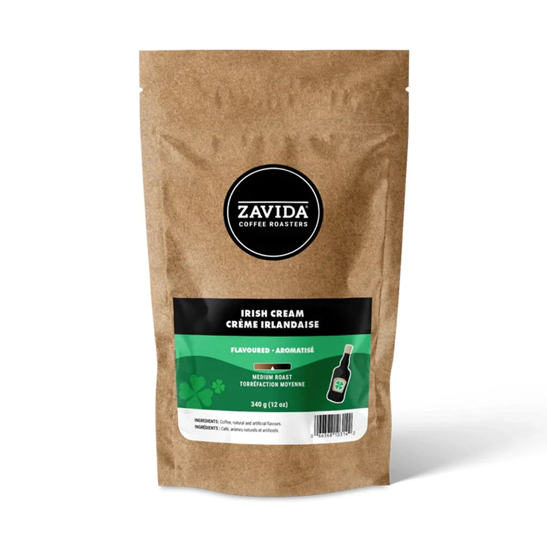 Zavida Irish Cream Whole Bean Coffee, 12 oz.