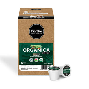 Zavida Organica Dark Roast Single Serve Coffee 24 Pack