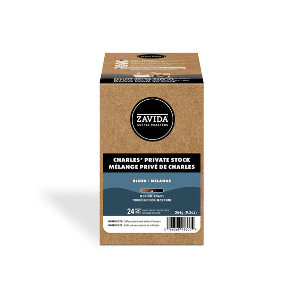 Zavida Charles' Private Stock Single Serve Coffee 24 Pack