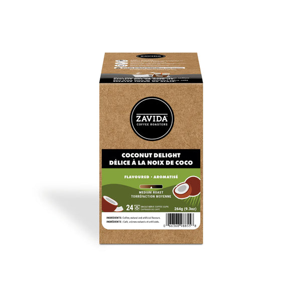 Zavida Coconut Delight Single Serve Coffee 24 Pack