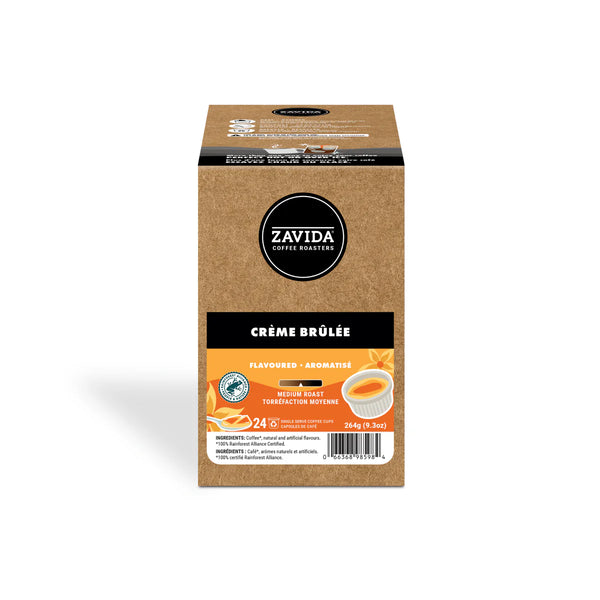 Zavida Crème Brûlée Single Serve Coffee 24 Pack