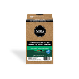 Zavida Swiss Water Process Decaf Single Serve Coffee 24 Pack