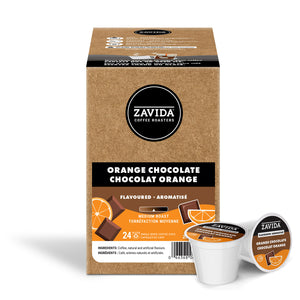 Zavida Orange Chocolate Single Serve Coffee 24 Pack