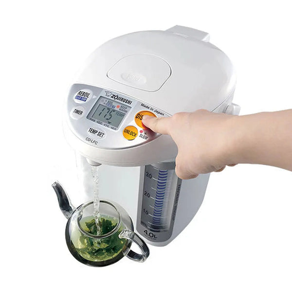 Zojirushi 3L Panorama Window® Water Dispensing Pot, White #CD-LFC30