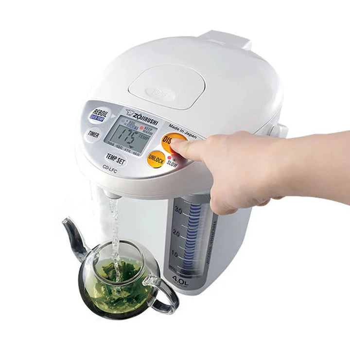 Zojirushi 4L Panorama Window® Water Dispensing Pot, White 