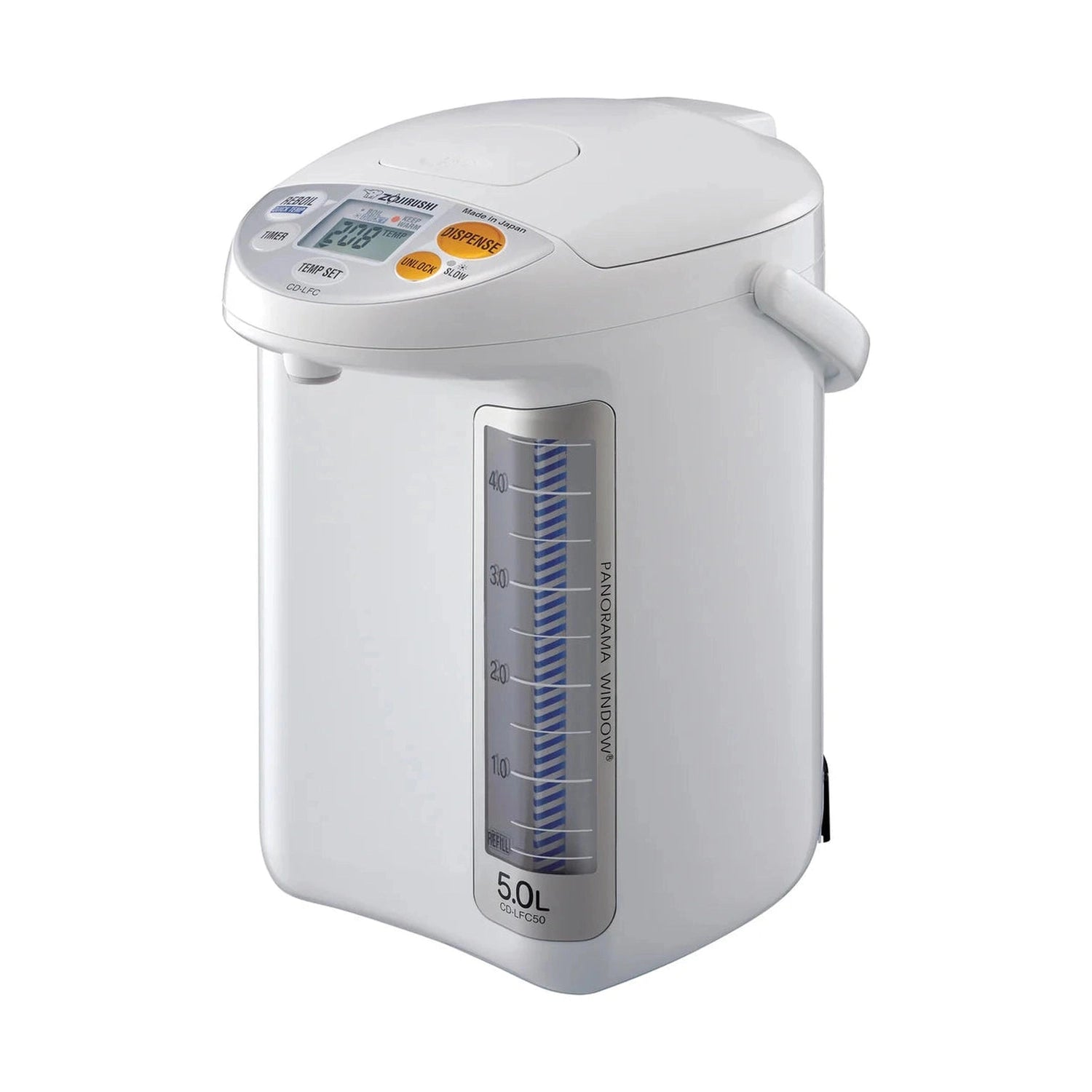 Zojirushi 5L Panorama Window® Water Dispensing Pot, White #CD-LFC50