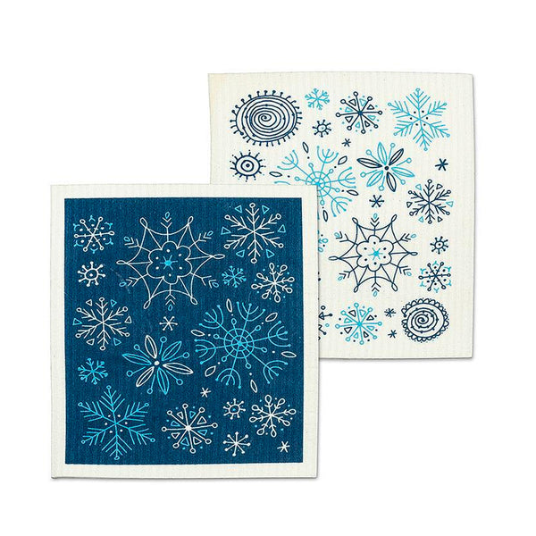 Abbott Snowflake Swedish Dishcloth, Set of 2