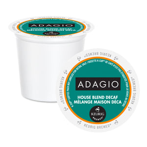 Adagio House Blend Decaf K-Cup® Pods, 24 Pack