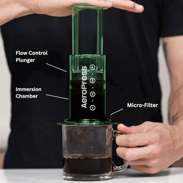 AeroPress Coffee & Espresso Maker - Clear Green