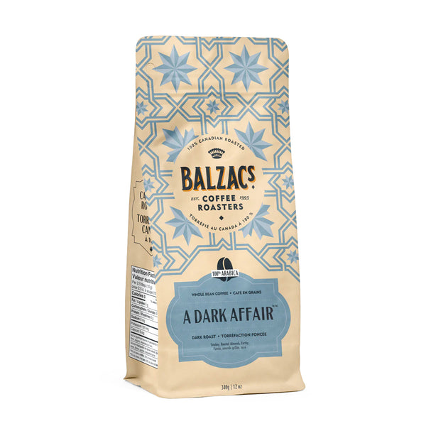 Balzacs Coffee Roasters A Dark Affair Whole Bean Coffee, 12 oz.