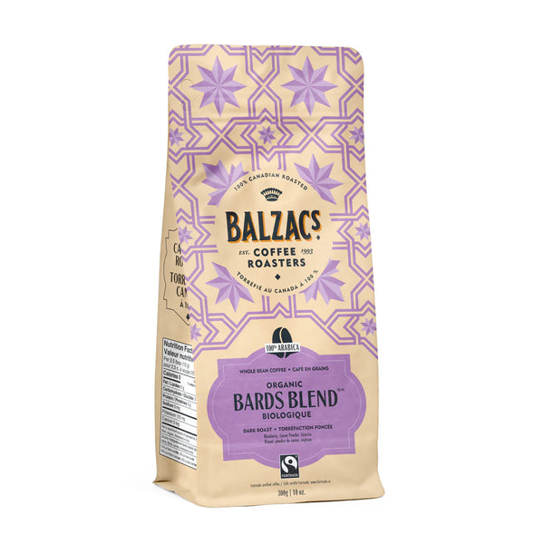 Balzacs Coffee Roasters Bards Blend Whole Bean Coffee, 12 oz.