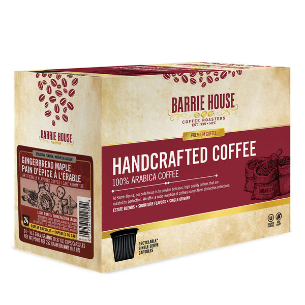 Barrie House Gingerbread Maple Single Serve Coffee 24 Packs