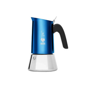 Bialetti Venus Stainless Steel Stovetop Espresso Maker 4 Cup, Blue