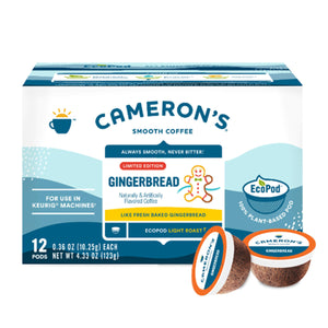 Cameron's Gingerbread Single Serve Coffee 12 Pack