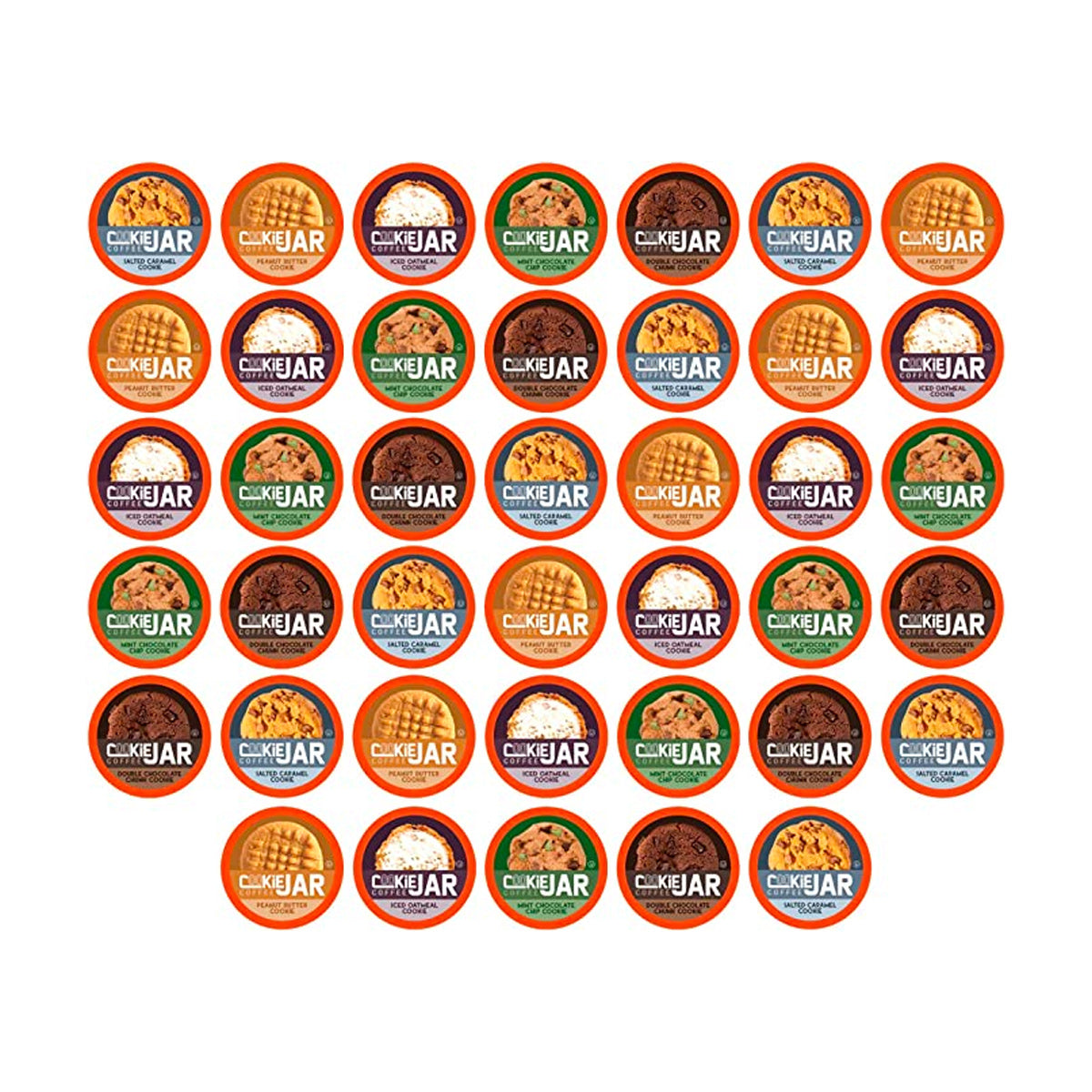 Cookie Jar Flavoured Variety Pack Single Serve Coffee, 40 Pack ECS Coffee