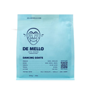 De Mello Dancing Goats Whole Bean Coffee, 227 g