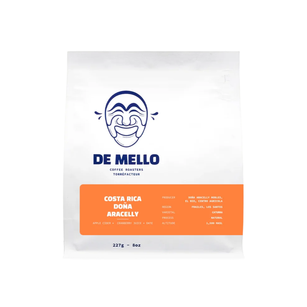 De Mello Costa Rica Arleen & Maria Whole Bean Coffee, 227 g