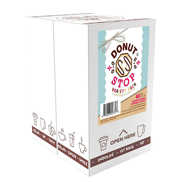 Donut Shop Flavoured Variety Pack Single Serve Coffee, 40 Pack