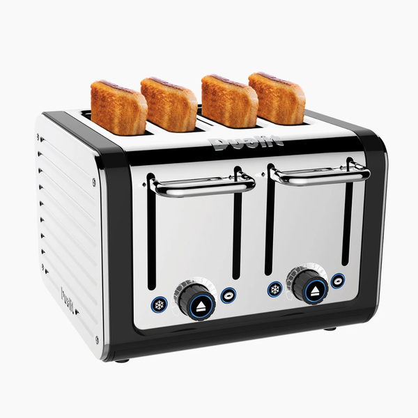 Dualit Architect Toaster 4-Slot, Chrome & Black #46555